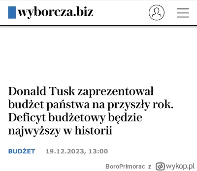 BoroPrimorac - Dobrze przynajmniej ze to jest demokratyczny i uśmiechnięty deficyt 

...