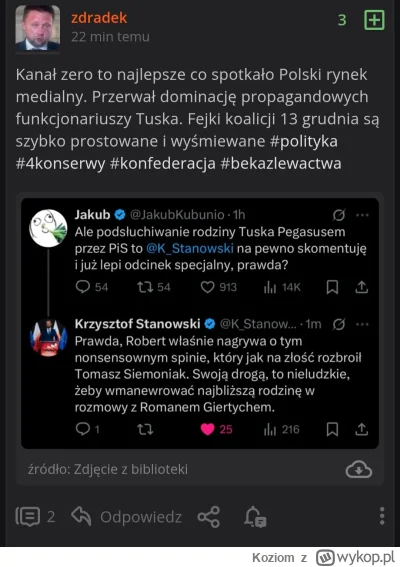 Koziom - Zapytałbym czy ktoś takie bezbeckie wpisy publikuje na poważnie, ale po chwi...