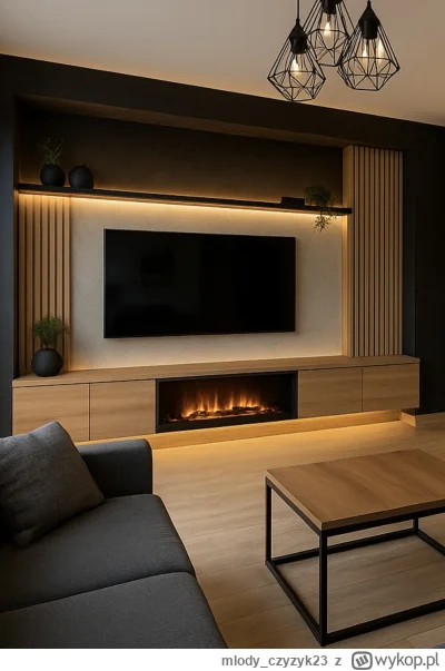 mlody_czyzyk23 - Co myślicie o takiej ściance RTV w mieszkaniu 44,5m2? Coś Wam się po...