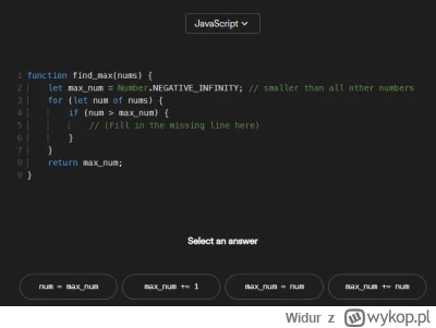 Widur - Odp. c) ?

#programowanie #javascript