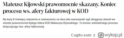 C.....m - @Kempes: Słyszałem, ale o fikcyjnych fakturach waszego idola, kodomity Mate...