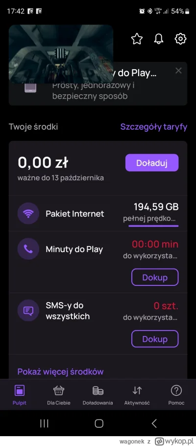 wagonek - @darsky play formuła XXL next + aktywujesz kodem darmowe 200gb co miesiąc. ...