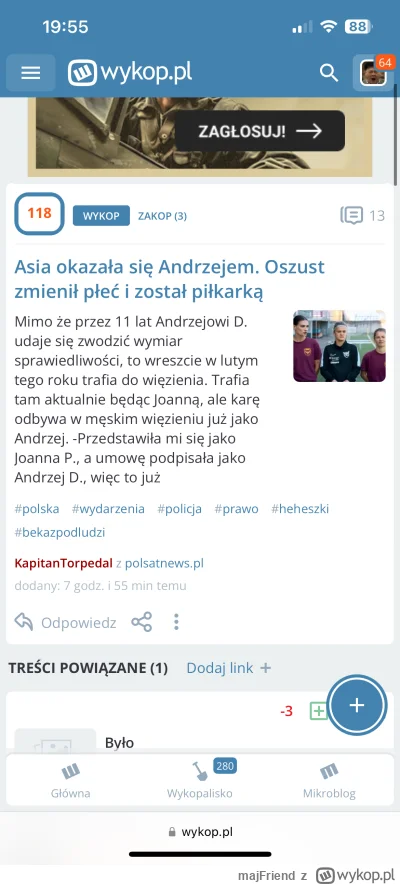 majFriend - Najnowsze informacje z Sim Ryp
ASIA okazała się Andrzejem.
BRAWO KLAPEK w...