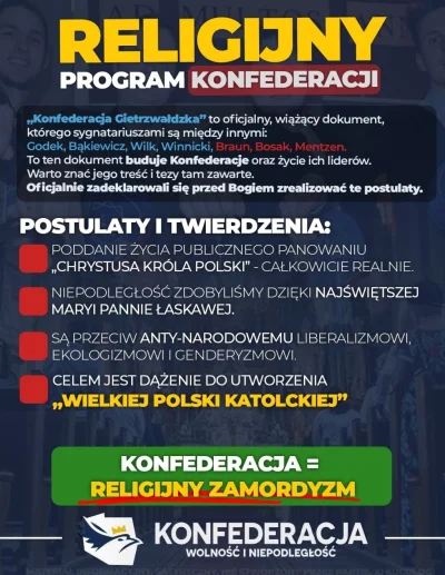 officer_K - Prawilnie przypominam, że k0nfiarze są wyznaniowymi szurami, a ich polity...