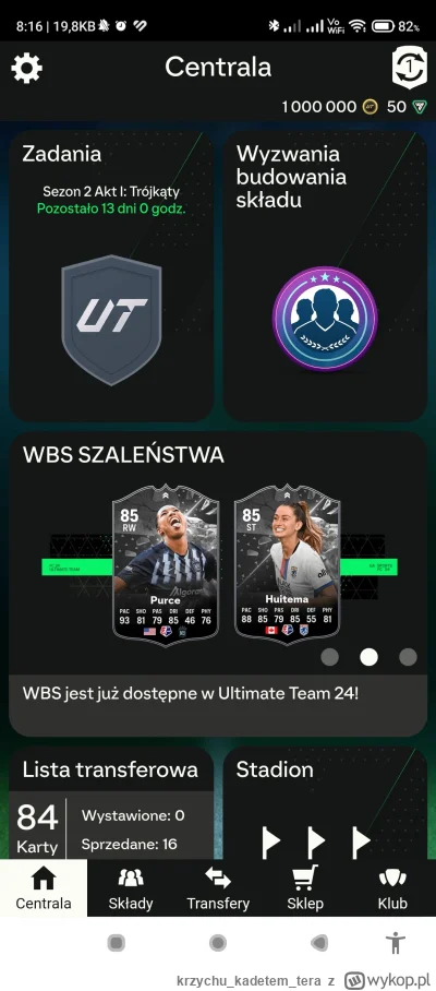 krzychukadetemtera - #fut hehehe jaka piękna kwota przywitała mnie dziś rano ;)