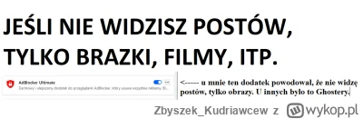Zbyszek_Kudriawcew - Jak nie widzisz postów. #adblock #wykop #problem