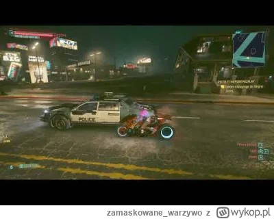 zamaskowane_warzywo - Jadąc przez Night City Napotkałem sunący pusty patrolowiec poli...