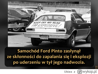 Ukiss - W 1971 roku Ford w ekspresowym tempie stworzył model Pinto, by konkurować z t...