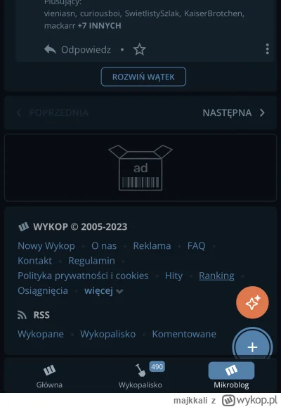 majkkali - Jeden plus wykopu 2.0 to to, że zrąbali to tak, że nawet reklamy się nie ł...