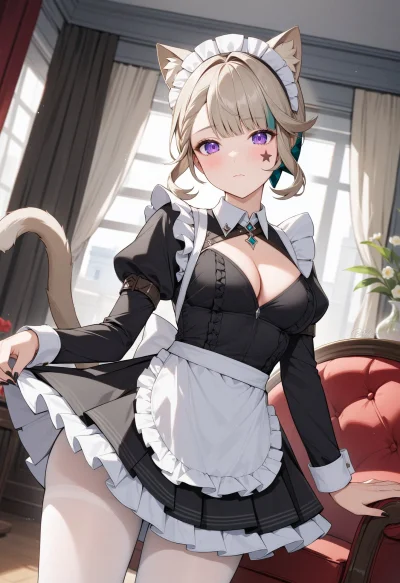 WebsterBolek - #randomanimeshit #anime #kemonomimi #genshinimpact #lynette #maid