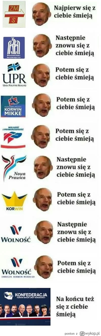 ponton - @wstanczyk: już czas założyć nową partię ( ͡° ͜ʖ ͡°)