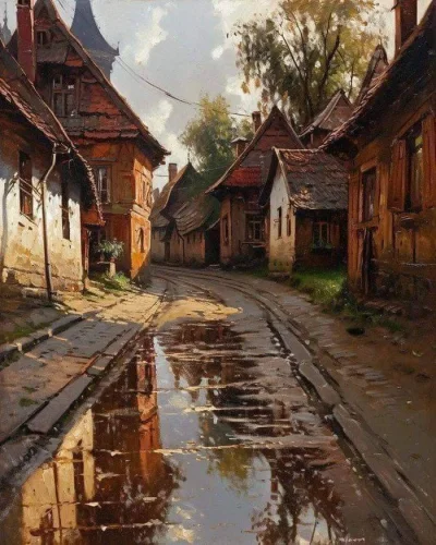 Bobito - #obrazy #sztuka #malarstwo #art

„Po deszczu” István Zsigmond –  malarz węgi...