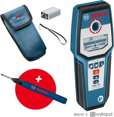 duxrm - Wysyłka z magazynu: PL
Bosch Professional Detektor GMS 120 (0601081005) Amazo...