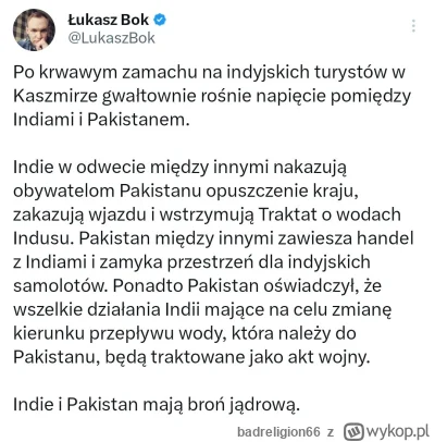 badreligion66 - #polityka Tam już akurat taki pewny bym nie był co do nie użycia atom...