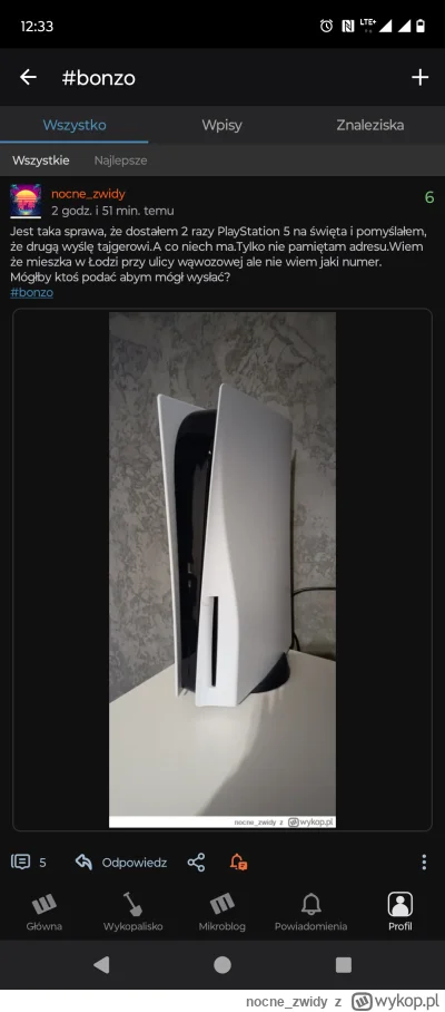 nocne_zwidy - Tajger jeśli to czytasz to odnośnie tego wpisu to plateszyn 5 wysłałem ...