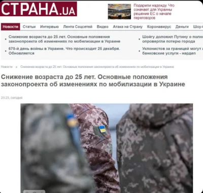 WykoZakop - Są już pierwsze szczegóły ustawy o mobilizacji- ukraińskie media
Obniżeni...