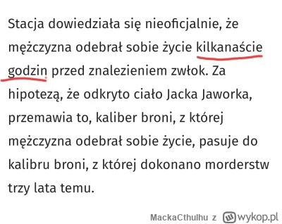 MackaCthulhu - To jest najbardziej sensacyjna wiadomość w tym wszystkim. Zarówno jeśl...