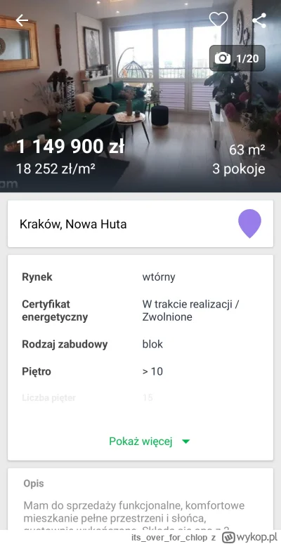 itsoverfor_chlop - Avia. Niemal 20k za metr. Kiedyś symbol patodoweloperki a dzisiaj ...