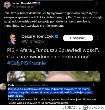 eSUBA94 - typowa logika pisowca

#bekazpisu #funduszsprawiedliwosci #polityka