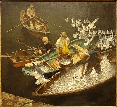 Clark_Nova - N. C. Wyeth - Dark Harbor Fishermen
#sztuka #malarstwo