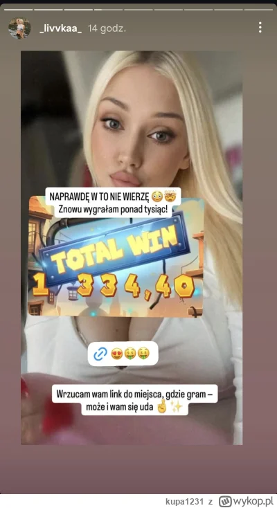 kupa1231 - #scam #ruleta #h----d #instagram

I cyk myk pyk,kolejne wrzucanie scamu po...