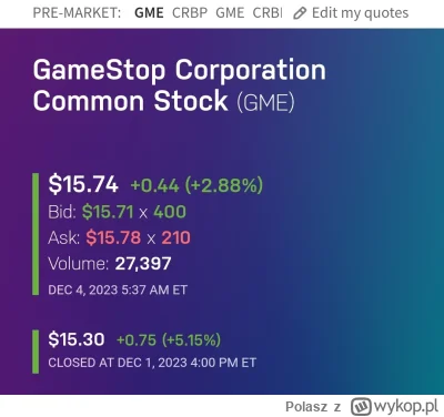 Polasz - Lista obecności premarket
#gme