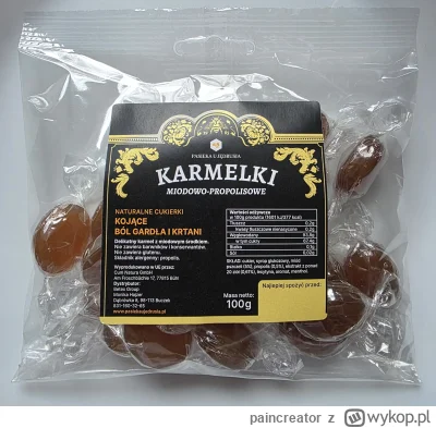 paincreator - Hej Mirki I Mirabelki 

Kolejne #rozdajo 

Cukierki z miodem i propolis...