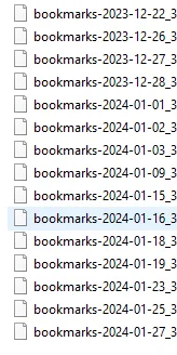wuwuzela1 - Czy folder Bookmark backups gdzie dzien w dzien powstaje 1 plik to moze b...
