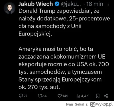 Ivan_Sekal - #polityka #4konserwy
Donald Trump zrobił jedna ważna rzecz. Udowodnił sz...