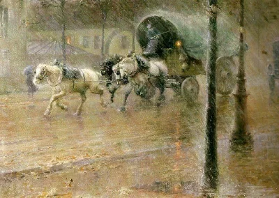 Bobito - #obrazy #sztuka #malartstwo #art

W deszczu, Paryż , Nils Kreuger, 1886