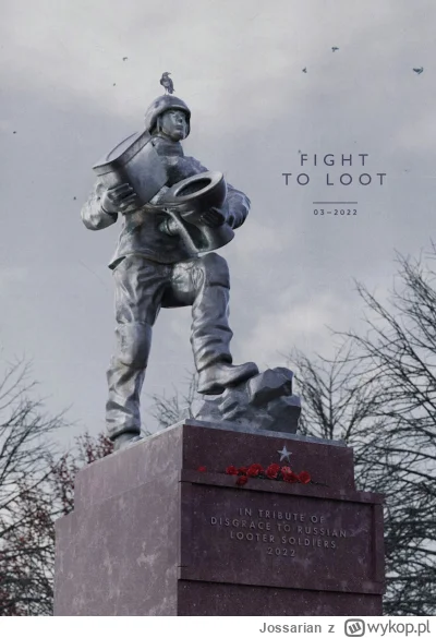 Jossarian - @prawdawmoskwie: Wersja ukraińska pomnika rosyjskiego żołnierza: