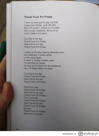 szzzzzz - z książki Davida Brenta z jego piosenkami 
#pdk #davidbrent #rickygervais #...