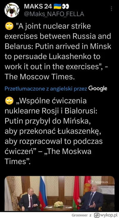 Grooveer - #ukraina #wojna #rosja #nato #bialorus #polityka