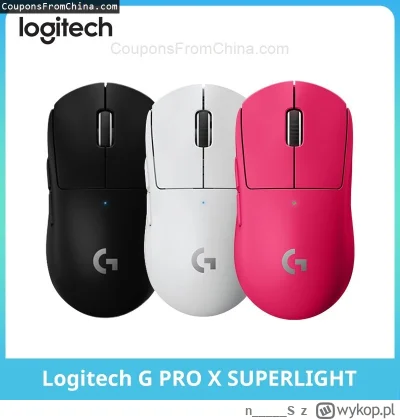 n____S - ❗ Logitech G PRO X SUPERLIGHT Wireless Mouse
〽️ Cena: 108.37 USD (dotąd najn...