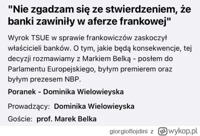 g.....i - oo widzę już byli prezesi NBP zaczynają się wypowiadać.
Dajcie jeszcze Balc...