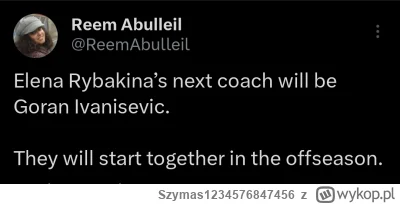 Szymas1234576847456 - Ivanisević woli pracować z babą niż z Hubertem ( ͡º ͜ʖ͡º)
#teni...