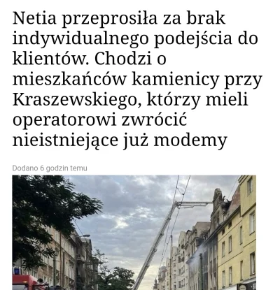 jaroty - Z dziennikarskiej rzetelności wspominam, że #netia jednak zreflektowała się ...