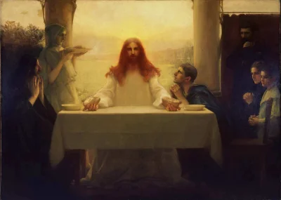 cheeseandonion - Christ and the Disciples at Emmaus (Pascal Adolphe Jean Dagnan-Bouve...