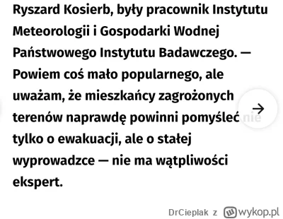 DrCieplak - Kontrowersyjna opinia, ale może faktycznie niektóre miejsca po prostu nie...