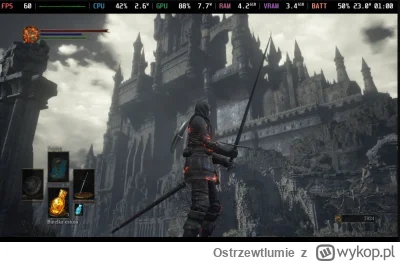 Ostrzewtlumie - #darksouls3 No to zaczynamy. ładne widoczki tu są, ciekawe jak Steam ...