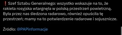 dziadeq - Rosyjska rakieta:
- wlatuje do Polski, po czym zawraca widząc uśmiechniętą ...