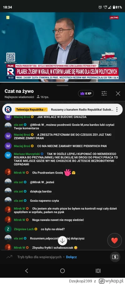 Dzejkop2399 - @Wwolt: wszedłem na chwilkę i już widzę, że ktoś z wykopu wkłada c---a ...