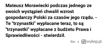 Sin- - Morawiecki właśnie stwierdził, że nasze podatki były własnością partii PiS. 

...