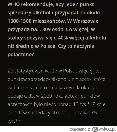tomosano - @d4wid Dodam tylko, że w Polsce mamy więcej sklepów z wódą niż aptek. Wars...