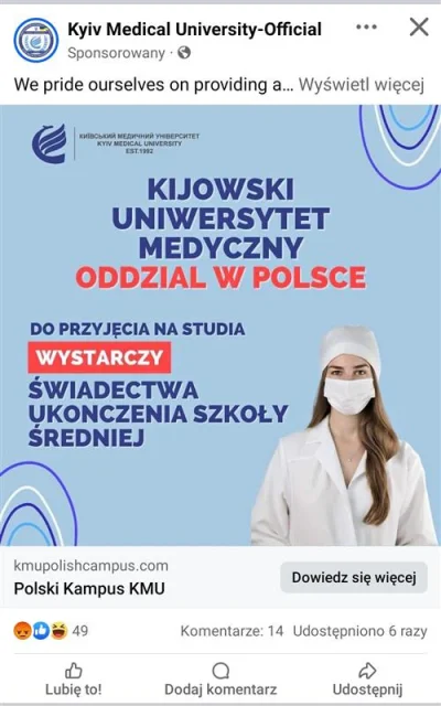 Bipolar- - "W Polsce blokują dostęp do studiowania medycyny"
Tymczasem Polska:

Czemu...