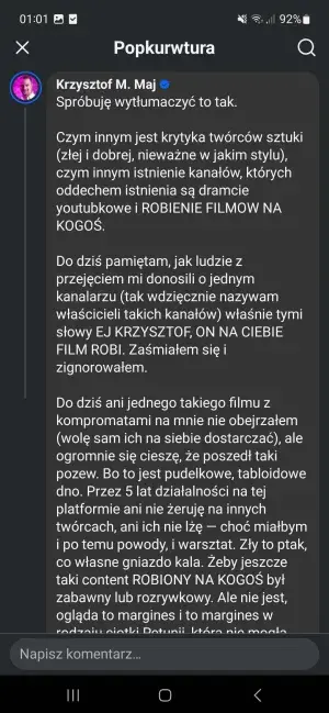 nufdcvbt - #kiszak #elfickidokturnauk #drwalrebajlo
Krzysztof dzielnie walczy w imię ...