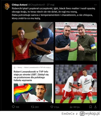 EmDeCe - #sport #lewandowski 

Zaczynam podejrzewać, że to zorganizowana akcji hejtu ...