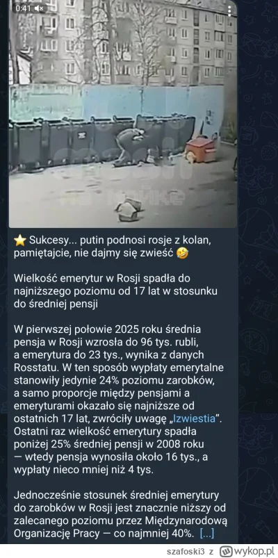 szafoski3 - #ukraina #wojna #rosja 

@Metris bogactwo twojej ojczyzny mnie zaskakuje....