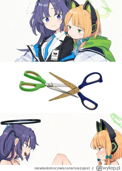 niewiadomocowscenariuszujest - #bluearchive #anime #randomanimeshit #yuuka #midori