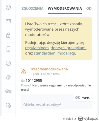 maciejj - Usunęli mi zapowiadany post, mimo, że zrobiłem 18+.

O co Wam chodzi? To cy...